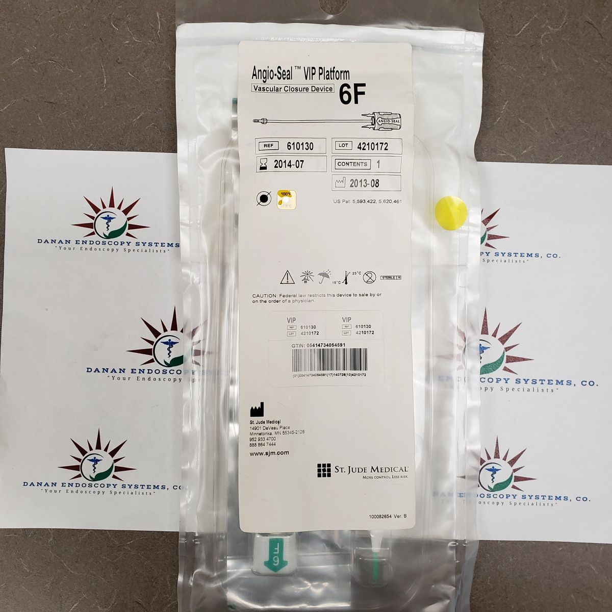 TERUMO 610131 ANGIO SEAL VIP PLATFORM, VASCULAR CLOSURE DEVICE 6F (X)